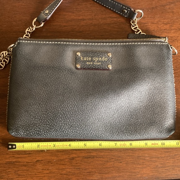 Kate Spade Silver Mini Purse with Gold Chain - Picture 6 of 7